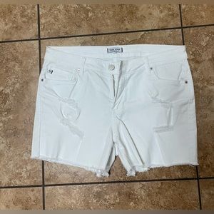 Dear John White Denim Shorts